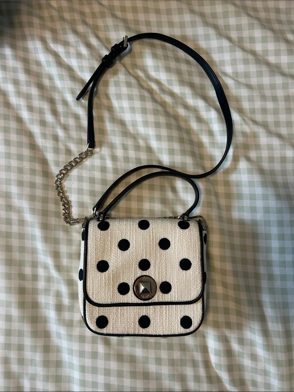 Kate Spade Black & White Polka Dot Crossbody Bag - Women